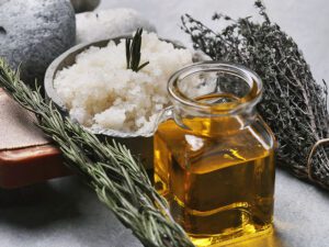Lavender and rosemary essentail oils therapy